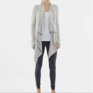 Plum Lululemon Live Healthy Wrap Cardigan Sweater